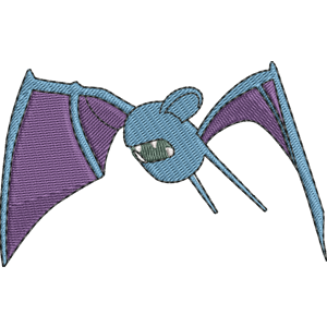 Zubat Pokemon Free Coloring Page for Kids