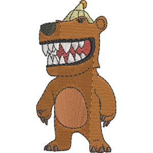 Grizzly Stumble Guys Free Machine Embroidery Design