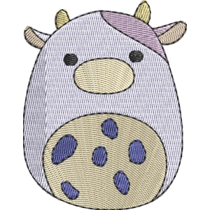 Bubba the Cow Squishmallows Free Machine Embroidery Design