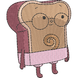 Cinnamon Raisin Toast Summer Camp Island Free Machine Embroidery Design