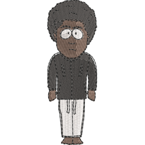 Afro Ninja South Park Free Machine Embroidery Design