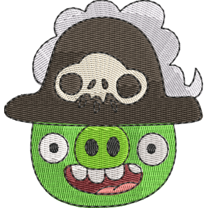 Pirate Pigs Angry Birds Pigs Free Machine Embroidery Design