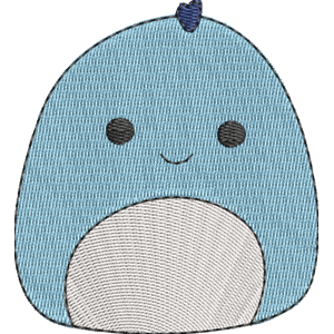 Bebb the Dinosaur Squishmallows Free Machine Embroidery Design