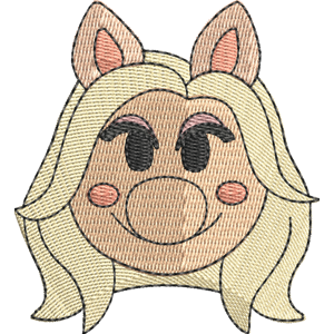 Miss Piggy Disney Emoji Blitz Free Machine Embroidery Design