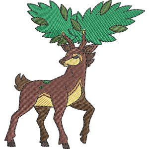 Sawsbuck - Summer Form Pokemon Free Coloring Page for Kids