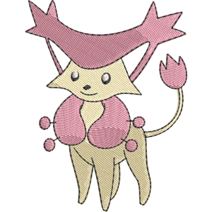 Delcatty Pokemon Free Coloring Page for Kids