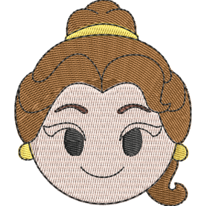Belle Disney Emoji Blitz Free Coloring Page for Kids