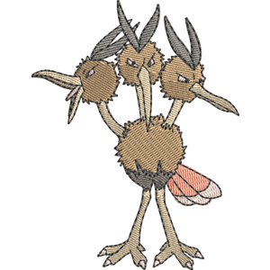 Dodrio Pokemon Free Coloring Page for Kids