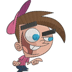 Timmy Turner Pointing Fairly Odd Parents Free Machine Embroidery Design