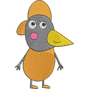 Po Penguin Peppa Pig Free Coloring Page for Kids