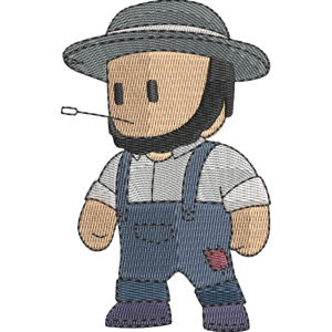 Farmer Jeremiah Stumble Guys Free Machine Embroidery Design