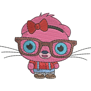Geeky Poppet Moshi Monsters Free Coloring Page for Kids