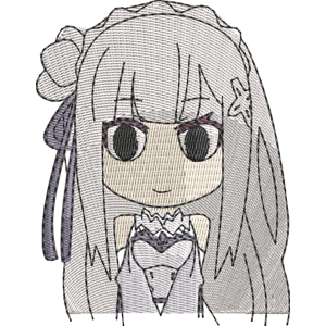 Emilia Isekai Quartet Free Machine Embroidery Design