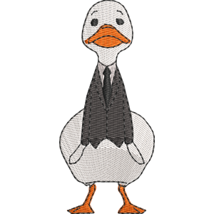 Duck President South Park Free Machine Embroidery Design