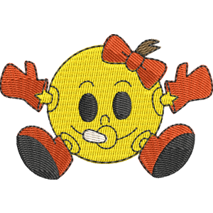 Baby Pac-Man Pac Man Free Machine Embroidery Design