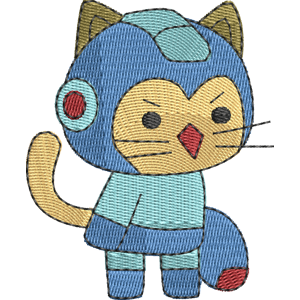 Cragman StrikeForce Kitty Free Machine Embroidery Design