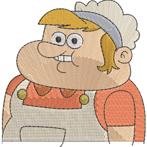 Lunchlady Trudy Looped Free Coloring Page for Kids