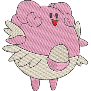 Blissey Pokemon Free Coloring Page for Kids