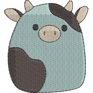 Cillian the Cow Squishmallows Free Machine Embroidery Design