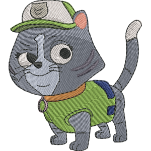 Cat Rocky PAW Patrol Free Coloring Page for Kids