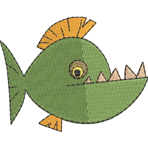 Russell_s Piranha Happy Tree Friends Free Machine Embroidery Design