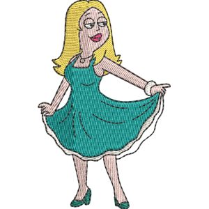 Happy Francine Smith American Dad! Free Machine Embroidery Design