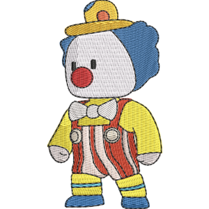 Clown Fizbo Stumble Guys Free Coloring Page for Kids