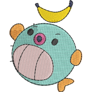 Flubb the Pufferfish Pikmi Pops Free Machine Embroidery Design