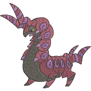 Scolipede Pokemon Free Coloring Page for Kids