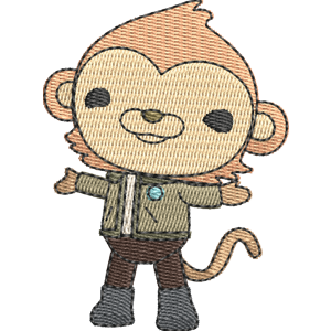 Paani the Monkey Octonauts Free Machine Embroidery Design