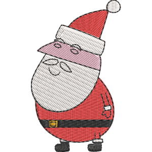 Father Christmas Peppa Pig Free Machine Embroidery Design