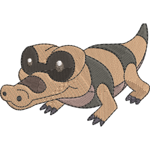 Sandile Pokemon Free Coloring Page for Kids