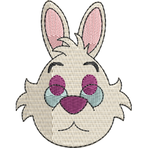 White Rabbit Disney Emoji Blitz Free Machine Embroidery Design