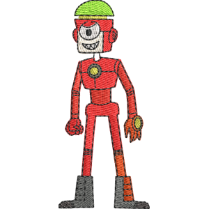 Darrell (robot) OK K.O.! Let's Be Heroes Free Machine Embroidery Design