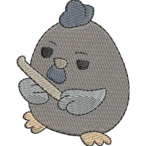 Clux the Chicken Pikmi Pops Free Machine Embroidery Design