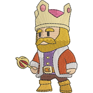 Stumble King Stumble Guys Free Machine Embroidery Design