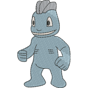 Machop 1 Pokemon Free Coloring Page for Kids