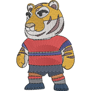 South Korea Tiger Stumble Guys Free Machine Embroidery Design