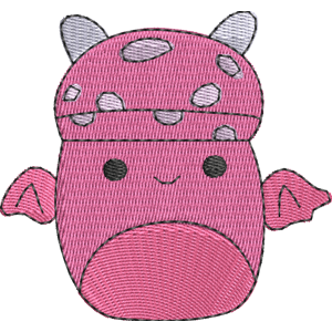 Cosimo the Mushroom Bat Squishmallows Free Machine Embroidery Design