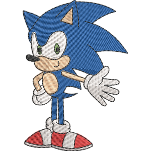 Sonic the Hedgehog OK K.O.! Let's Be Heroes Free Machine Embroidery Design