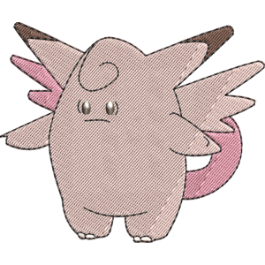 Clefable 1 Pokemon Free Coloring Page for Kids