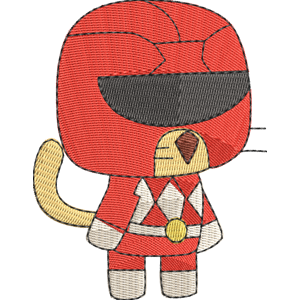 Power red StrikeForce Kitty Free Machine Embroidery Design