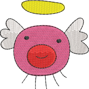Takotchi Angel Tamagotchi Free Coloring Page for Kids