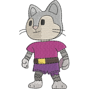 Ms. Miaow Stumble Guys Free Coloring Page for Kids