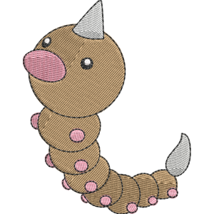Weedle Pokemon Free Coloring Page for Kids