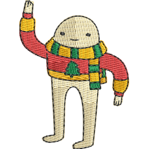 That Guy in Xmas Sweater Adventure Time Free Coloring Page for Kids