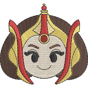 Queen Amidala Disney Emoji Blitz Free Machine Embroidery Design