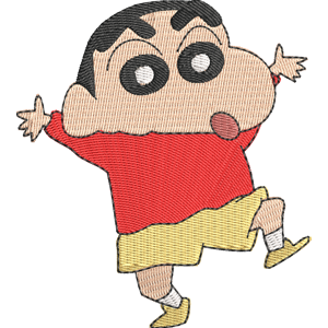 Shinnosuke Nohara Dancing Crayon Shin chan Free Machine Embroidery Design