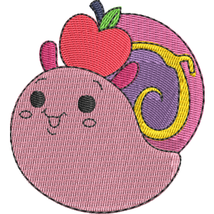 Maki the Snail Pikmi Pops Free Machine Embroidery Design