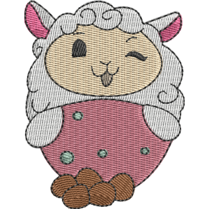 Frolly the Sheep Pikmi Pops Free Machine Embroidery Design